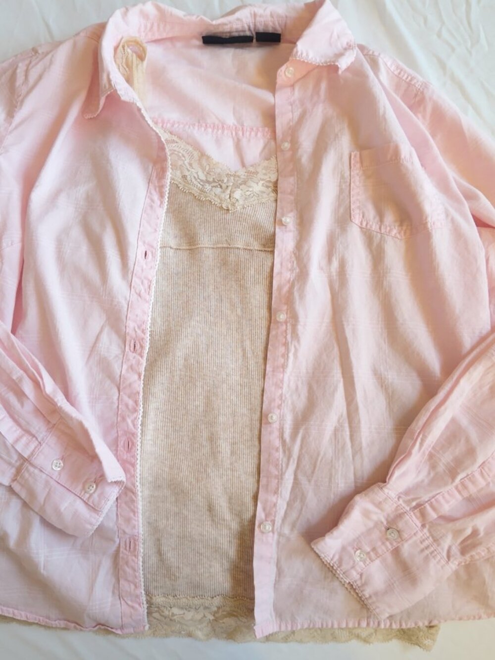 Vintage Route 66 Pink button up shirt size L Large coquette y2k 2000s